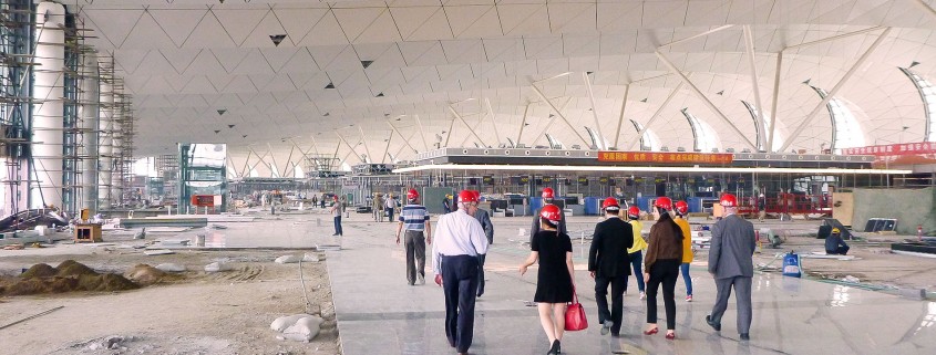 Airport Shenyang China under construction